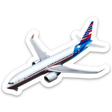  737 Max 8 American Airlines  sticker