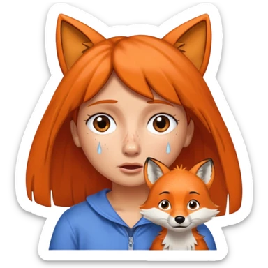 Make Dora and Swiper the fox crying sticker