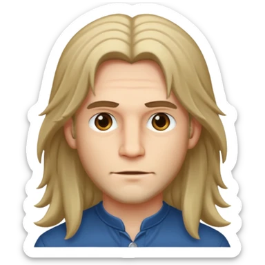 Leon con melena larga sticker