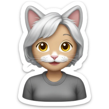 45 year old cat lady sticker