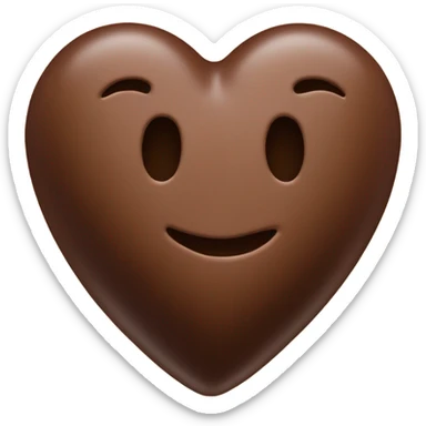heart shaped box of poop emoji chocolates  sticker