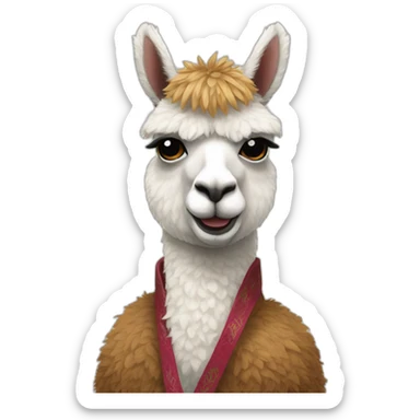 alpaca yakuza sticker