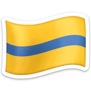 Flagge, gelb blau gestreift, horizontal  sticker
