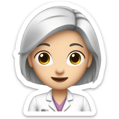 woman veterinary sticker