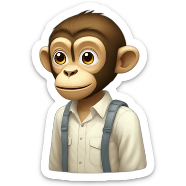 Monkey di lofi sticker