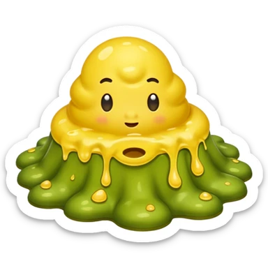 nasty, disgusting vomit  sticker