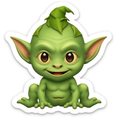Goblin small baby   sticker