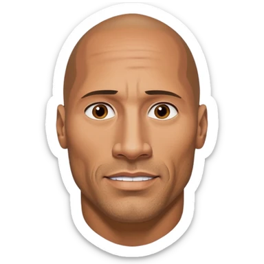 dwayne the rock johnson sticker