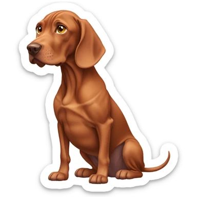 A Magyar vizsla, the Hungarian dog breed  sticker