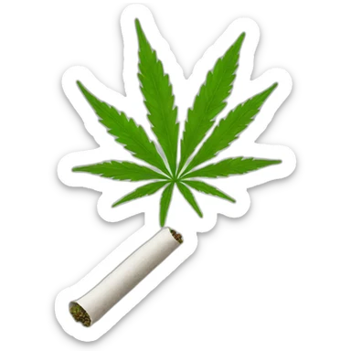 weed joint sticker
