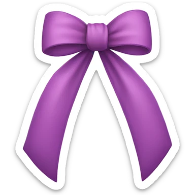 Bow with a bow sticker