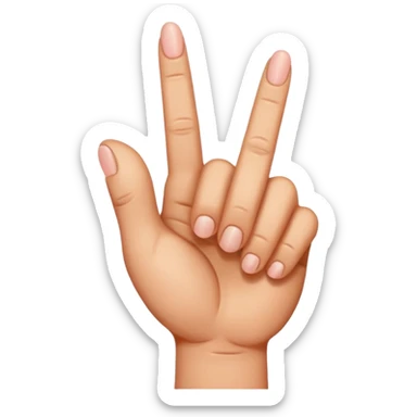 Middle finger sticker