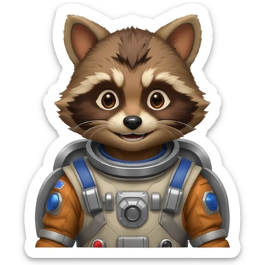 Rocket (racoon) from Guardians of the Galaxy movie sticker