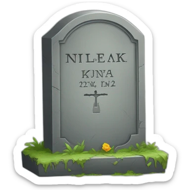 Tombstone nikola sticker