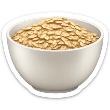 bowl of oats iiphone style sticker
