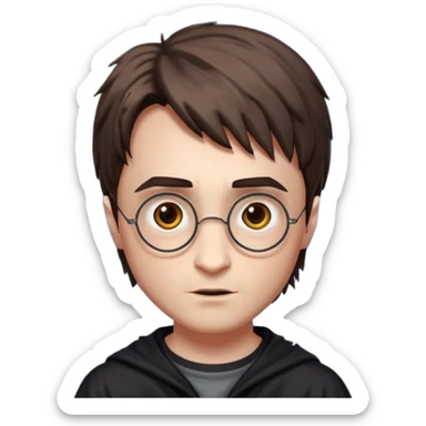 Harry potter with lightening scar on forehead sticker