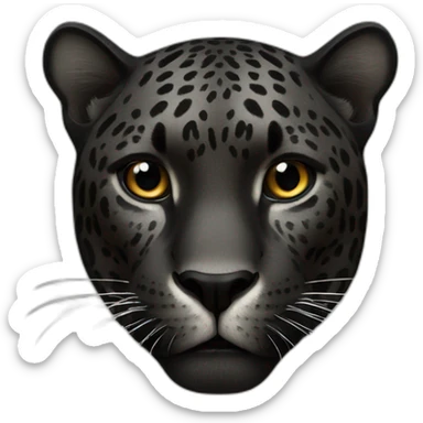 Black jaguar sticker