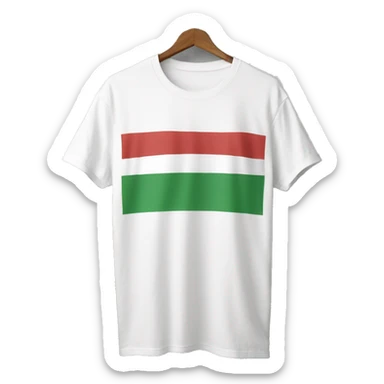 hungarian flag on t-shirt sticker