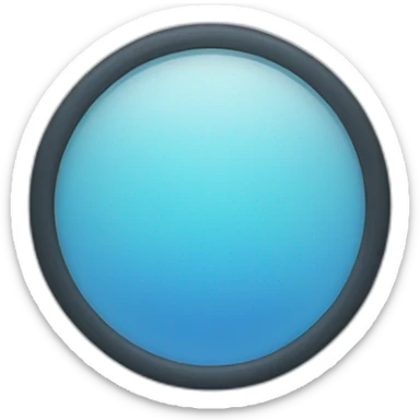 water circle emply in center  sticker