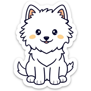 Dog samoyed  sticker