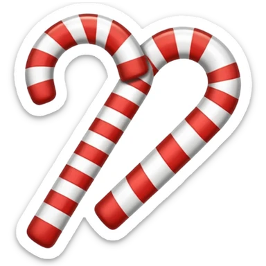 Candy cane single sticker