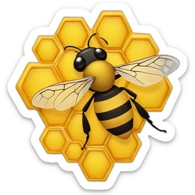 honey and bees sticker