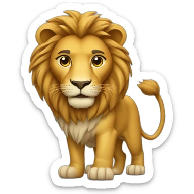 lion freelancer sticker