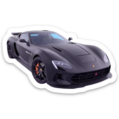black high-end sports car with a transparent film partially unrolled above it, film not yet attached, premium and elegant sticker