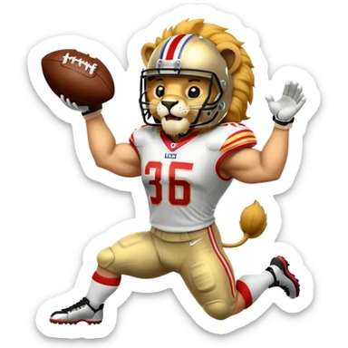 Lion nfl champion sticker
