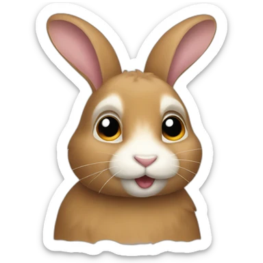 Lapin bélier sticker