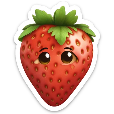 strawberry sticker