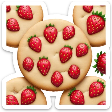 strawberry cookies  sticker