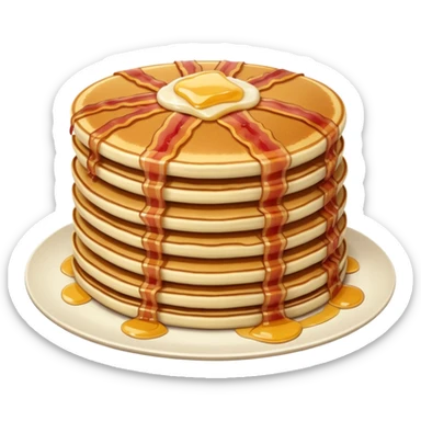 pancakes with meat sticker