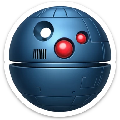 deathstar blueberry fruit berry machine blue sticker