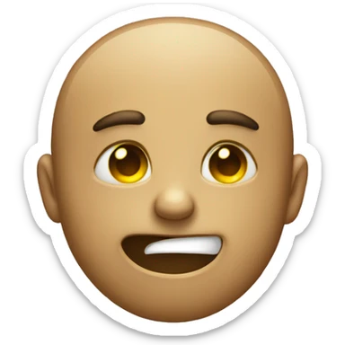 Smirk emoji combined with sad emoji sticker