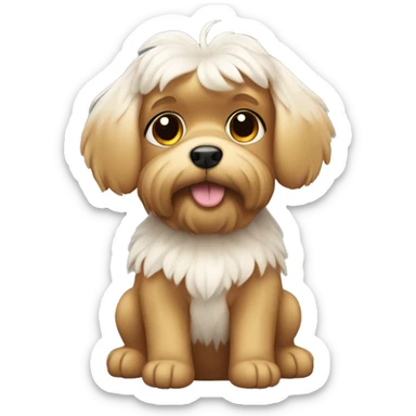 A Yorkshire dog like an angel  sticker