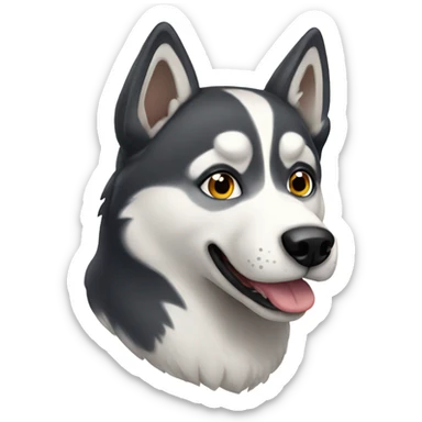 A husky dog  sticker