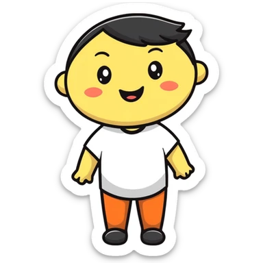 person looking relieved as pressure is released sticker