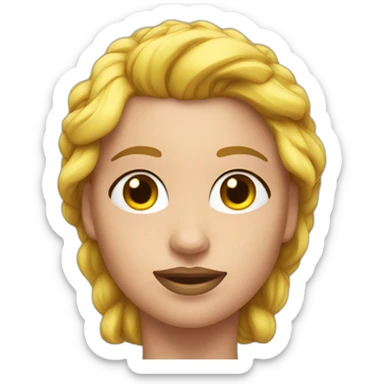 Un busto di un bodybuilder femmina sticker