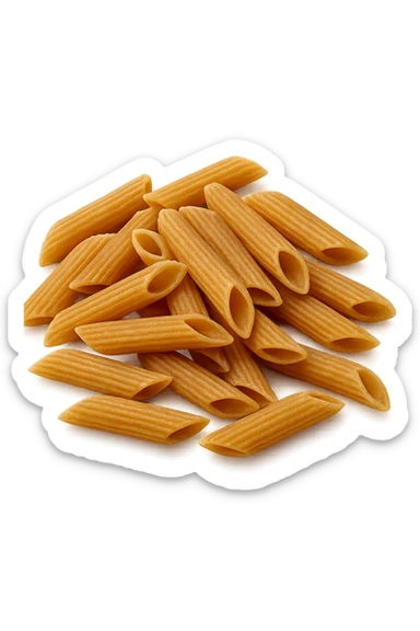 pasta integrale, iperrealistiche 4k sticker