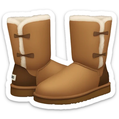 Ugg boots brown sticker