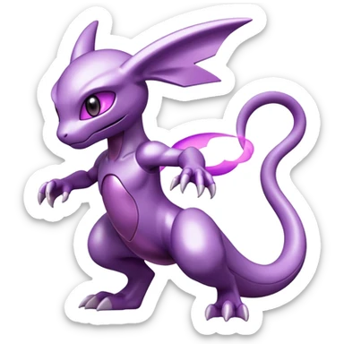 Mewtwo-Palkia-Genesect-Pokémon-Fakémon-hybrid-creature sticker