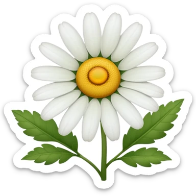 daisy flower plant sticker