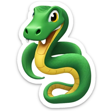 python programming language logo BM snake  sticker