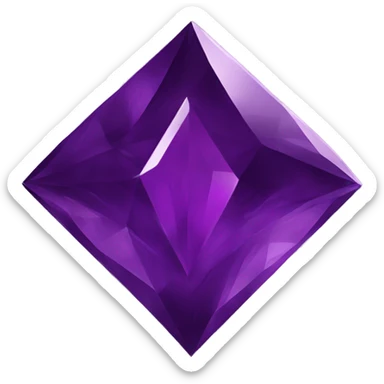 spiked dark purple diamond sticker