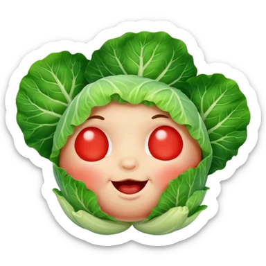 If a Cabbage and tomato had a baby sticker
