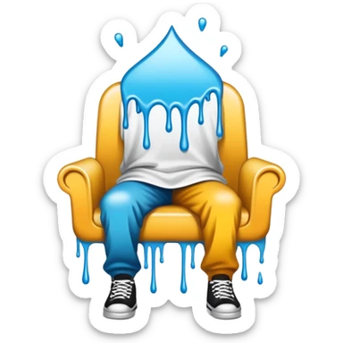 graffiti of the words sit down  sticker