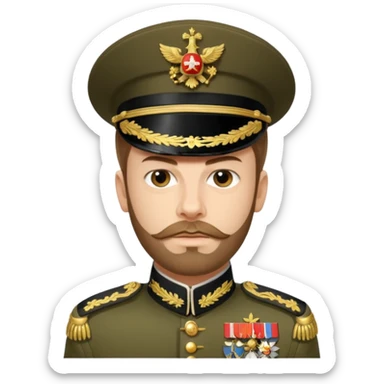 Nicholas II, Russian tsar,  sticker