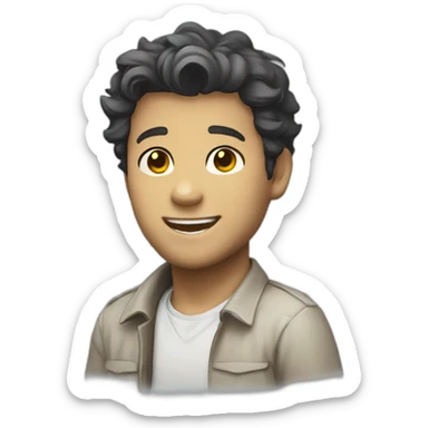 angel castiel smiling sticker