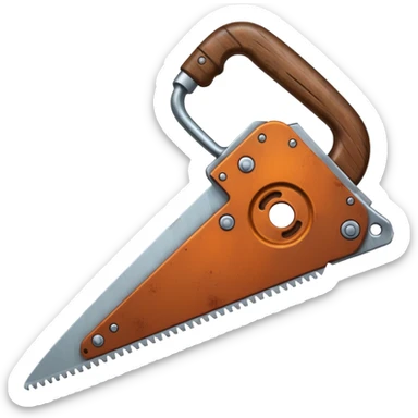 säge mit griff sticker